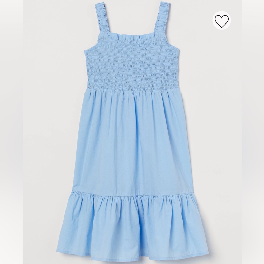 SMOCKED COTTON DRESS